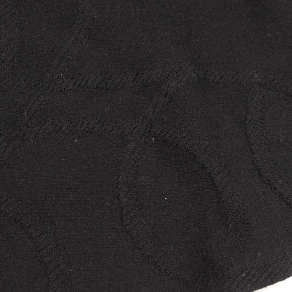 パルフロワリミックス ニット 半袖 ウール ブラック エルメス トップス HERMES