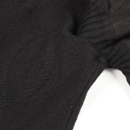 パルフロワリミックス ニット 半袖 ウール ブラック エルメス トップス HERMES