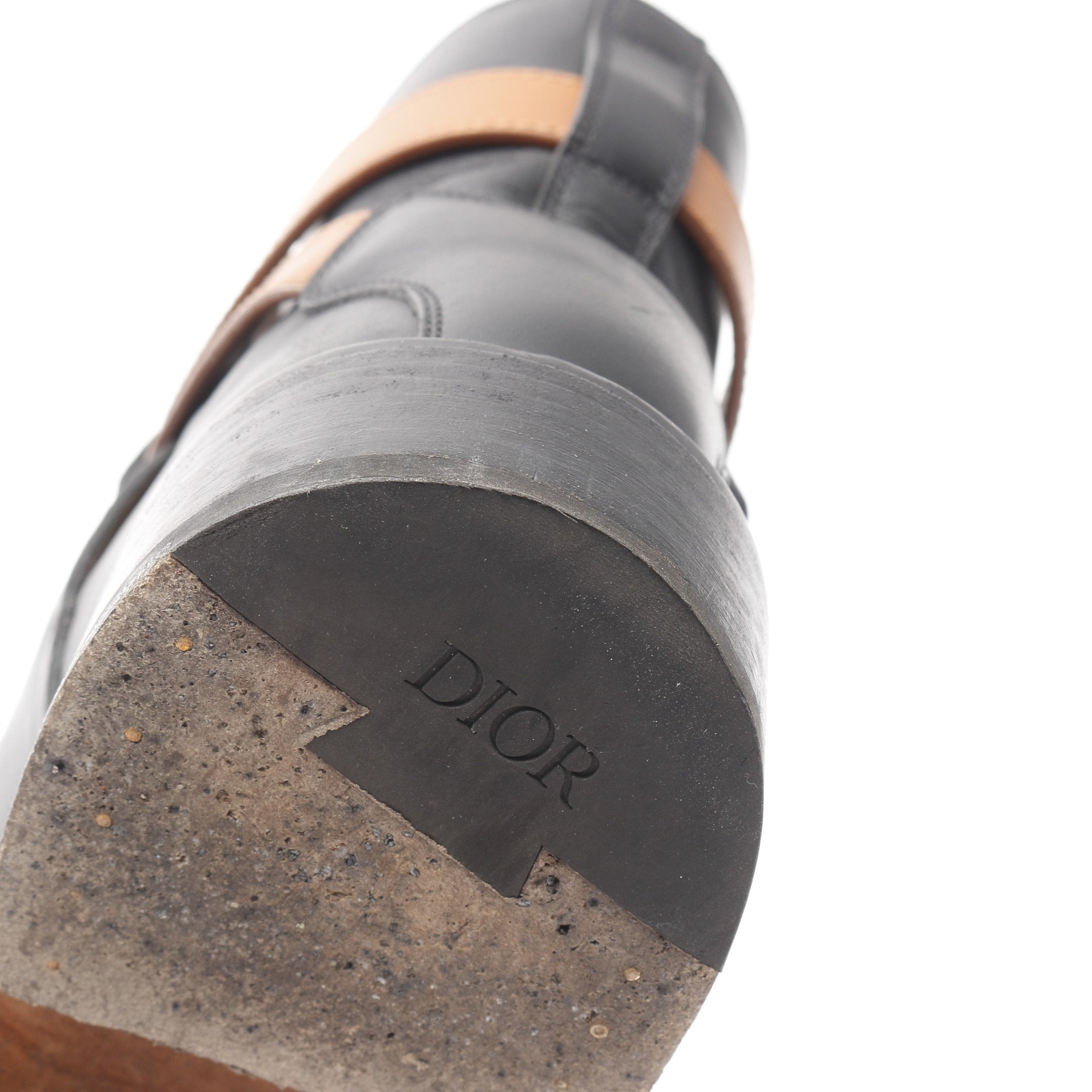 クリスチャンディオール✨ロゴ金具 レザー ショートブーツ 36 黒 クリスチャンディオール DIOR ESSENTIAL ショートブーツ 黒