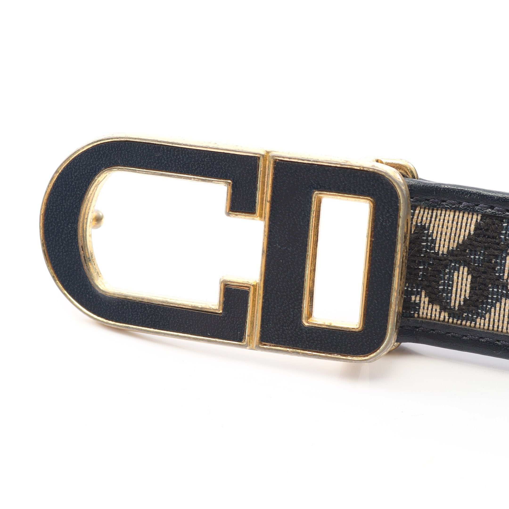 Dior キャンバスベルト ゴールドバックル Dior キャンバスベルト ゴールドバックル クリスチャン