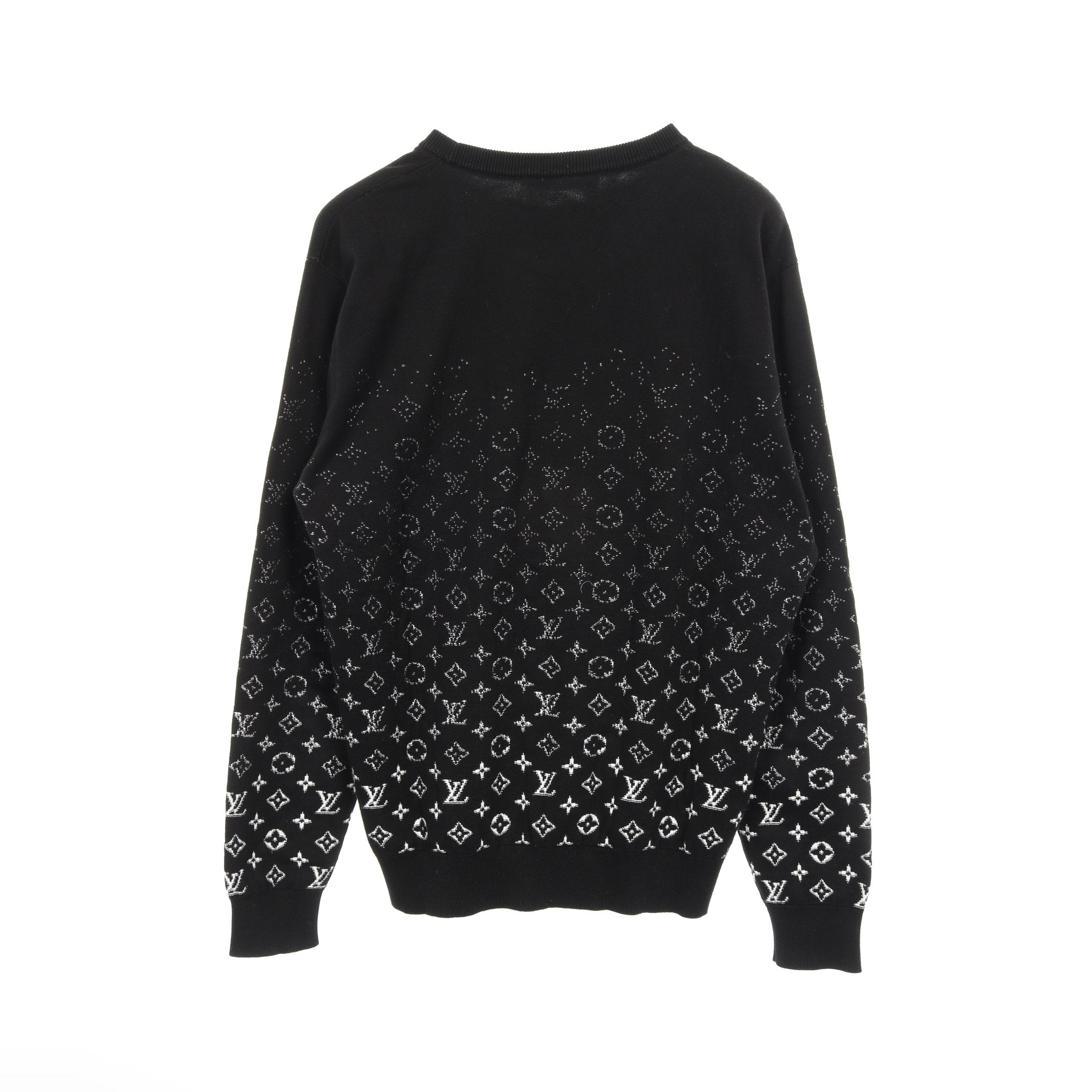 グラデーションモノグラム ニット クルーネック コットン