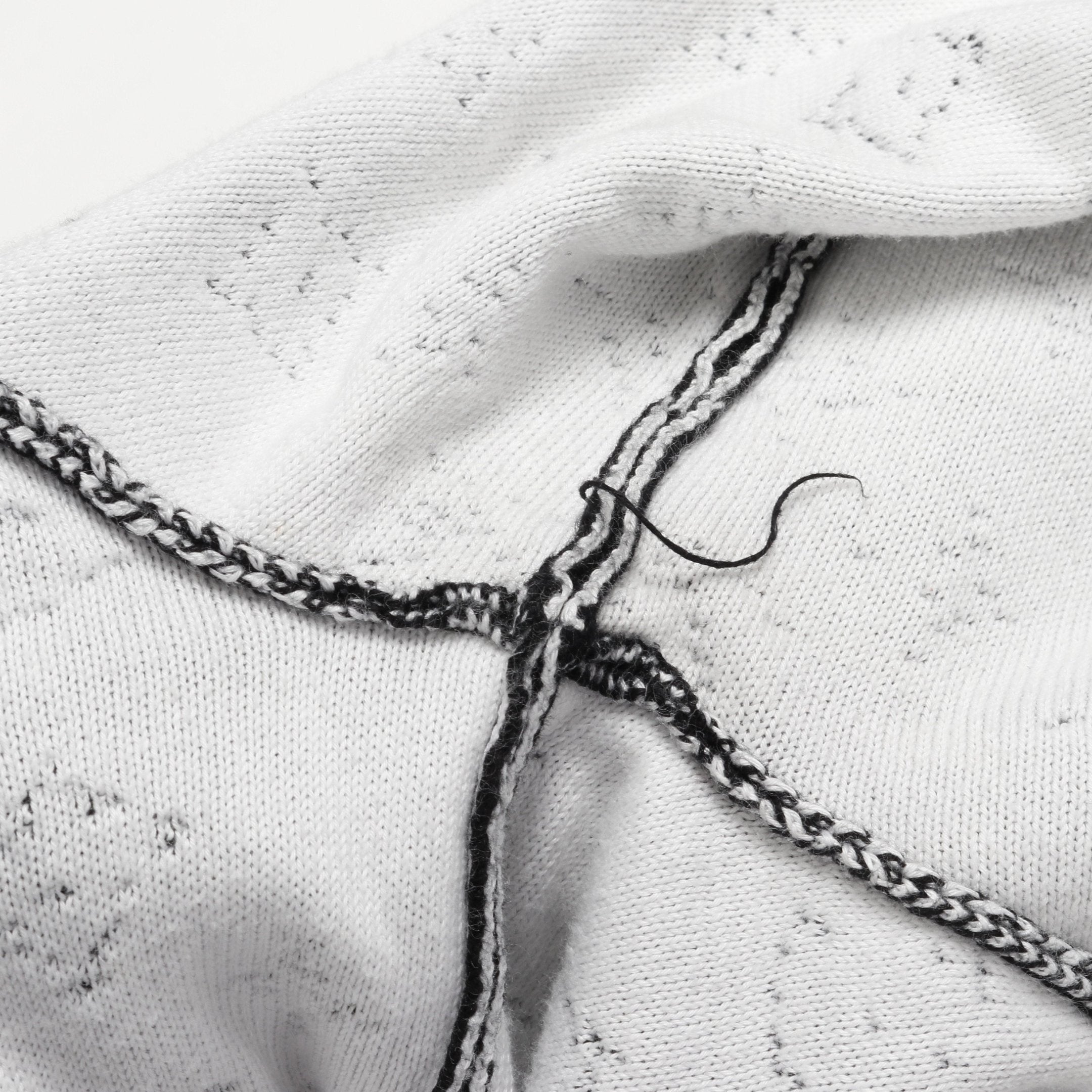 グラデーションモノグラム ニット クルーネック コットン グラデーションモノグラム ニット クルーネック コットン