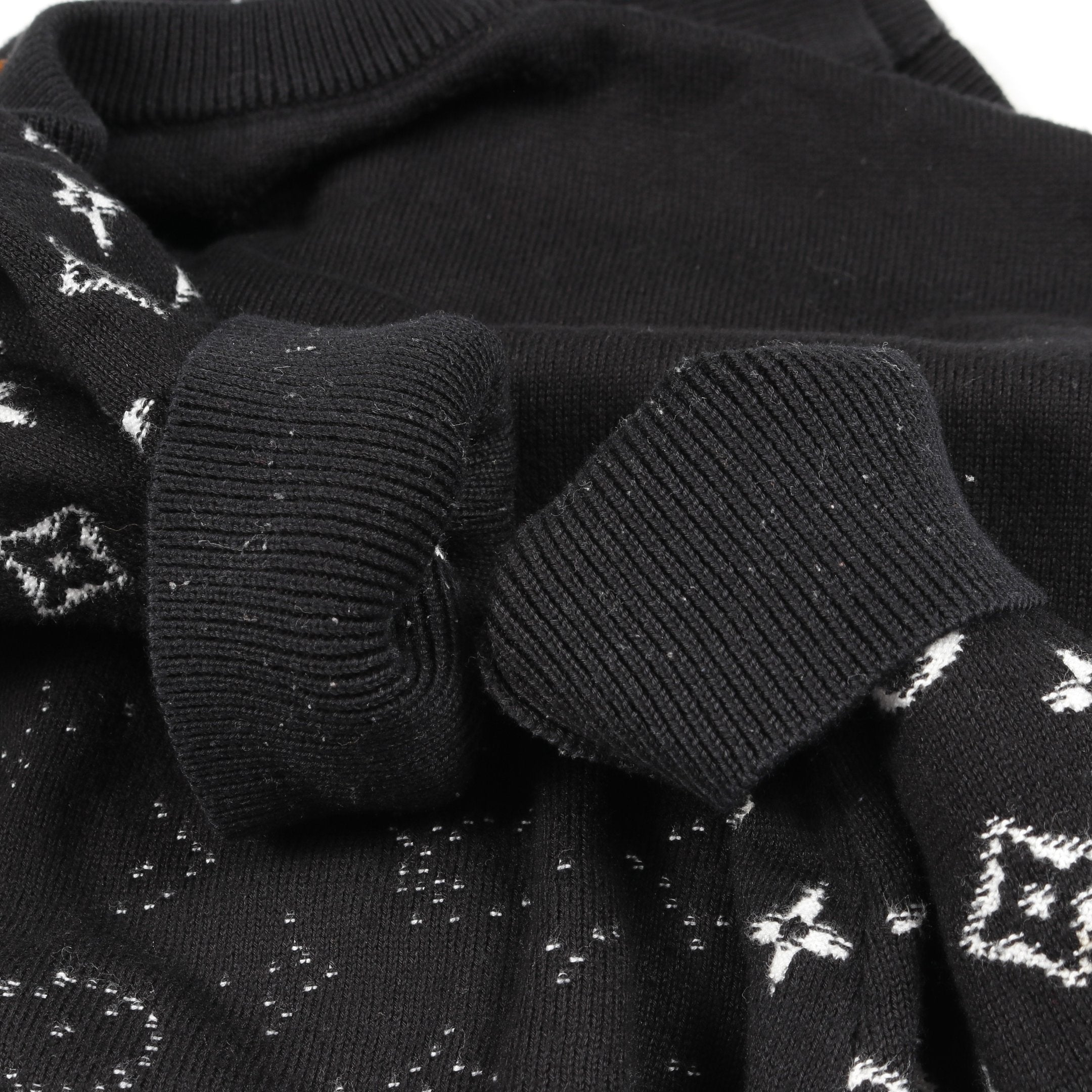 グラデーションモノグラム ニット クルーネック コットン