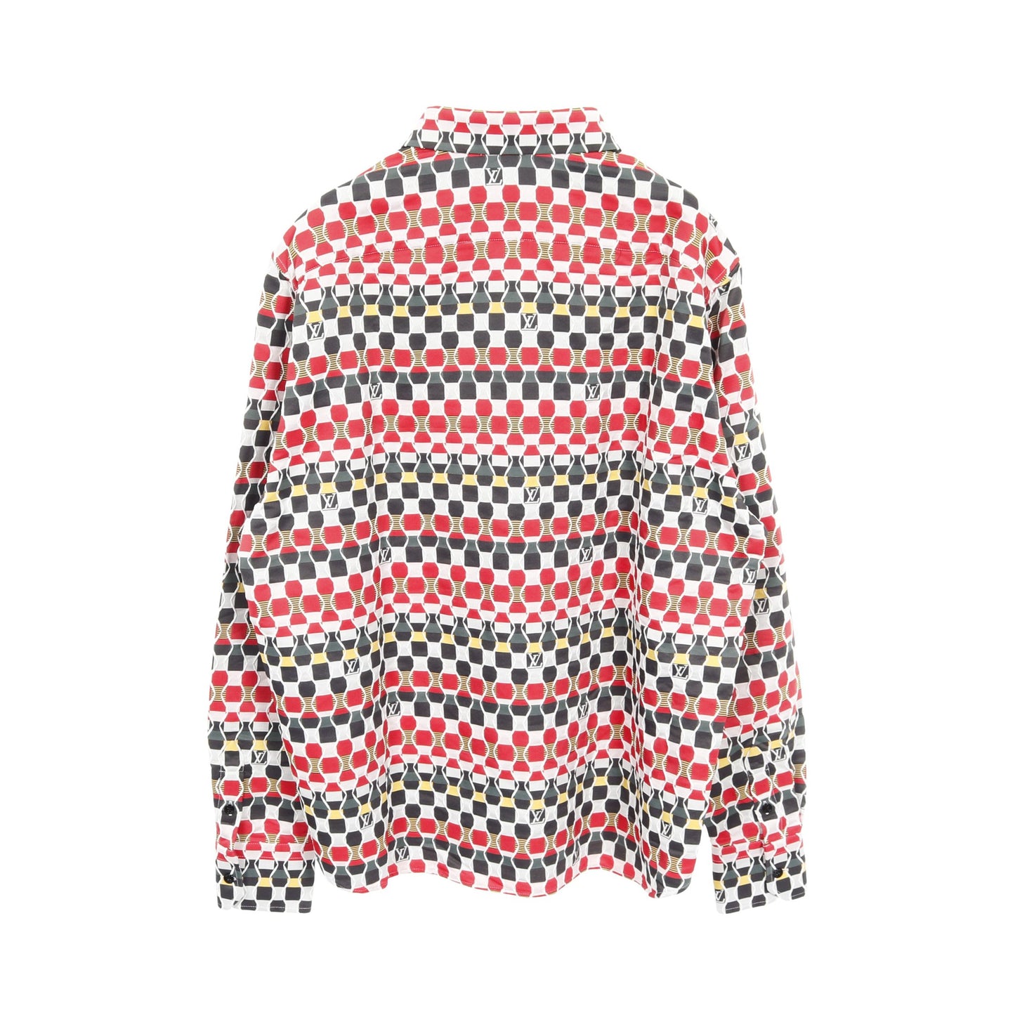 Amen Break ジャカードレギュラーフィット シャツ 長袖 レッド マルチカラー ルイヴィトン トップス LOUIS VUITTON