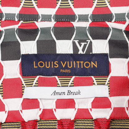 Amen Break ジャカードレギュラーフィット シャツ 長袖 レッド マルチカラー ルイヴィトン トップス LOUIS VUITTON