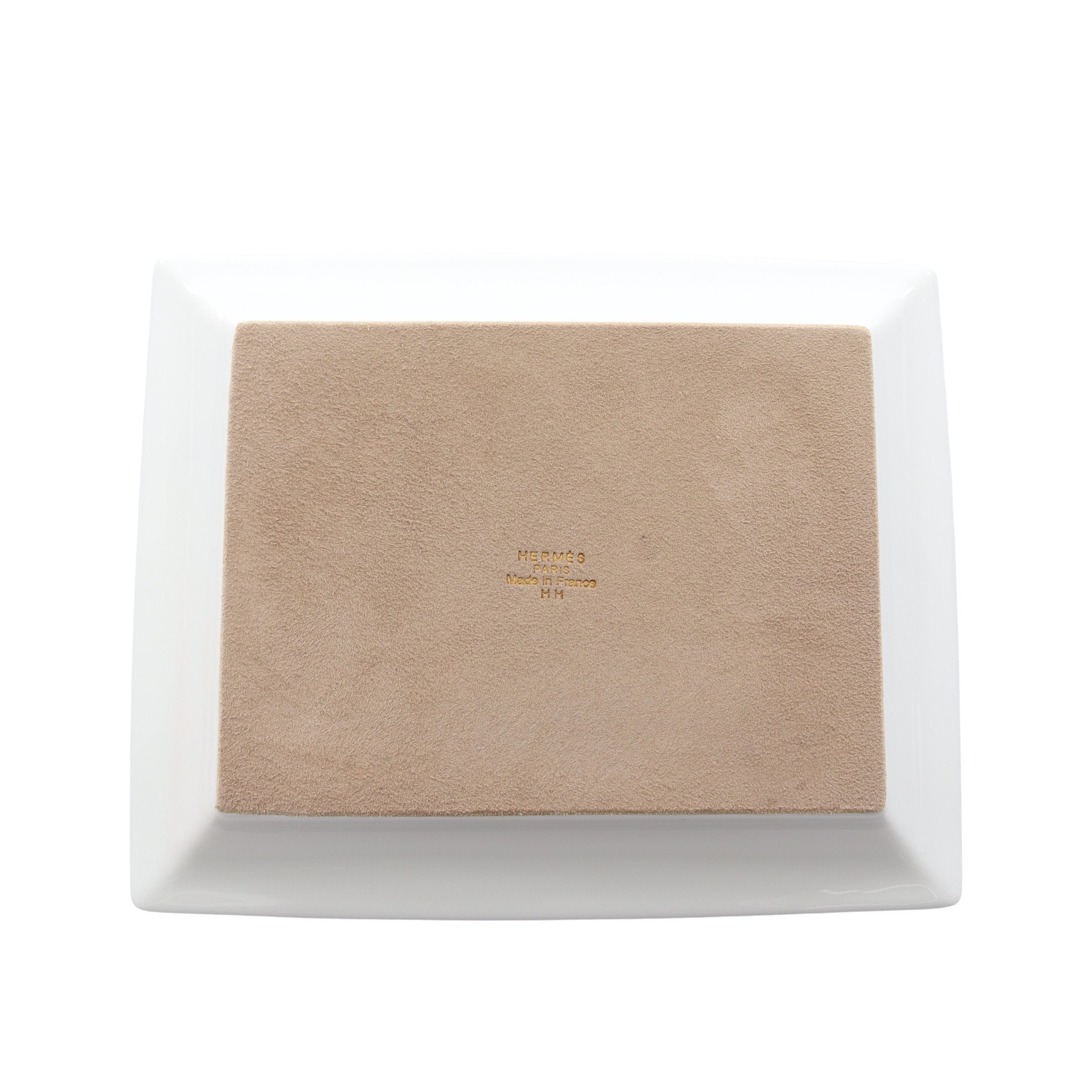 ヴィドポッシュ エルメスセリエ トレイ 小物入れ 陶器 ブルー ゴールド ヴィドポッシュ エルメスセリエ トレイ 小物入れ 陶器 ブルー ゴールド