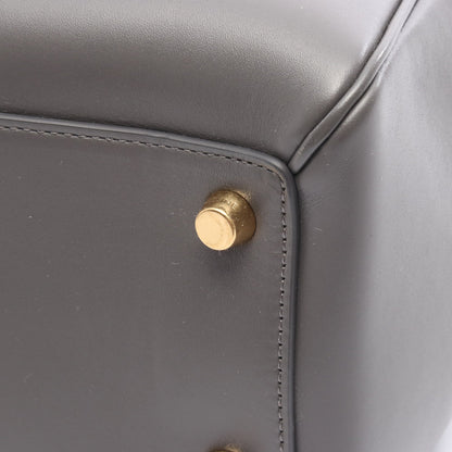 16 セーズ ミディアム ハンドバッグ レザー グレー 2WAY セリーヌ バッグ CELINE
