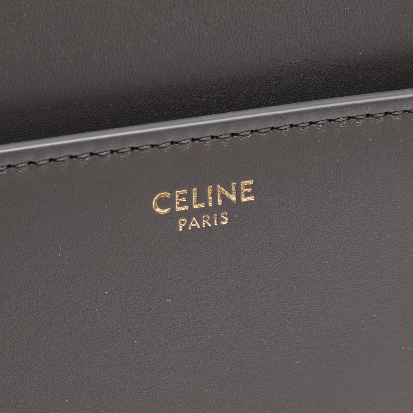 16 セーズ ミディアム ハンドバッグ レザー グレー 2WAY セリーヌ バッグ CELINE