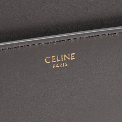 16 セーズ ミディアム ハンドバッグ レザー グレー 2WAY セリーヌ バッグ CELINE