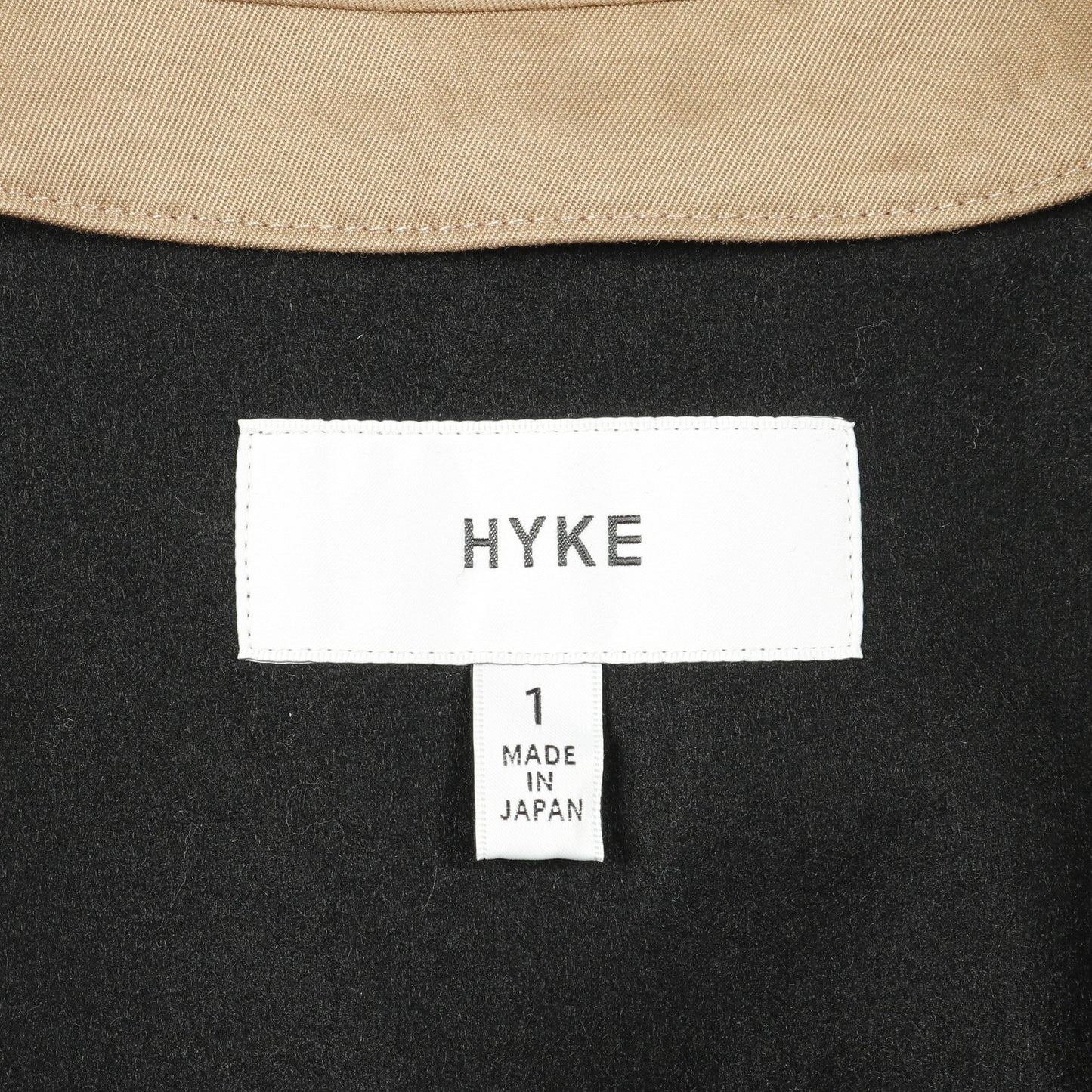 トレンチコート コットン ベージュ ハイク アウター HYKE