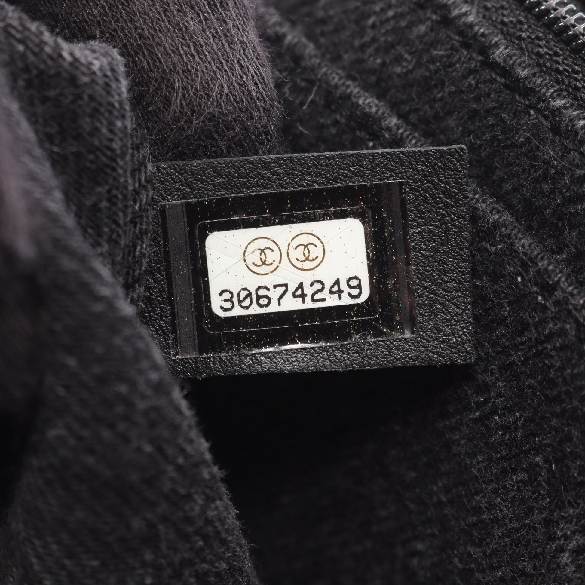マトラッセ Wチェーンショルダーバッグ デニム ダークグレー シルバー金具 シャネル バッグ CHANEL