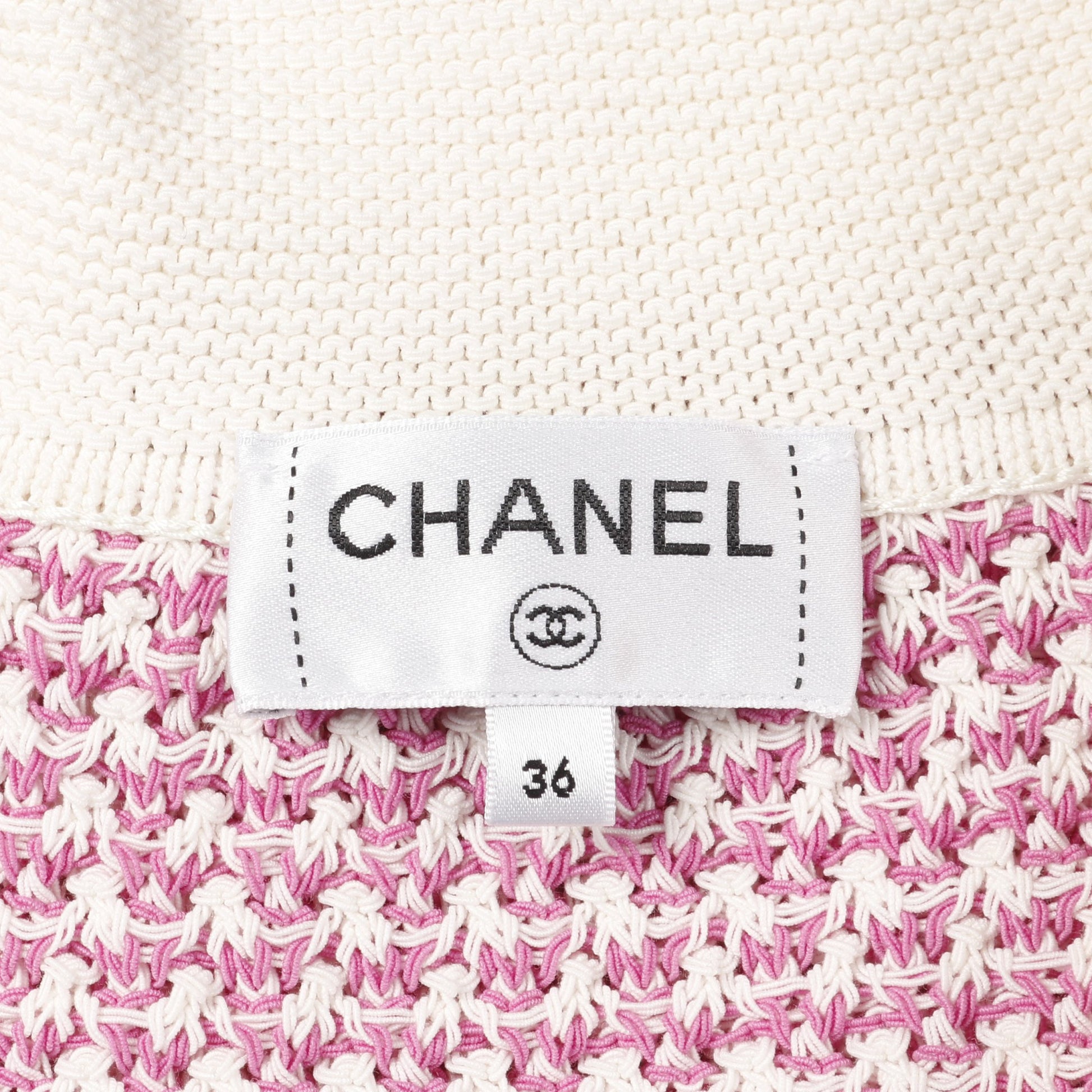 ライオンボタン ニットジャケット カーディガン コットン ピンクパープル オフホワイト シャネル トップス CHANEL