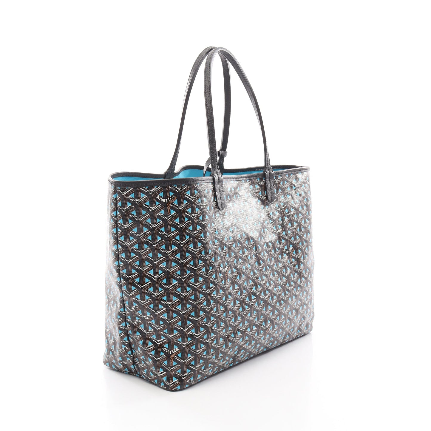 サンルイPM ハンドバッグ トートバッグ コーティングキャンバス レザー ブルー ブラック ブラウン ゴヤール バッグ GOYARD