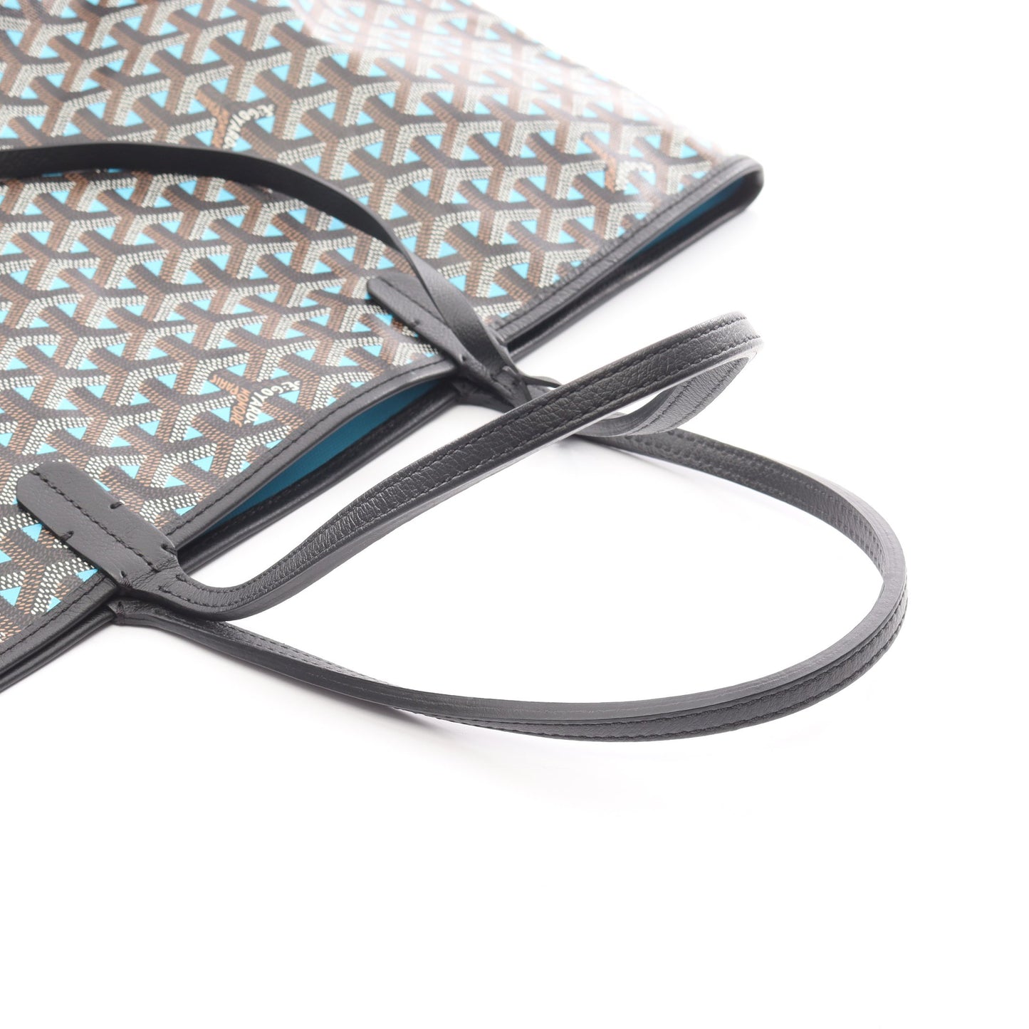 サンルイPM ハンドバッグ トートバッグ コーティングキャンバス レザー ブルー ブラック ブラウン ゴヤール バッグ GOYARD
