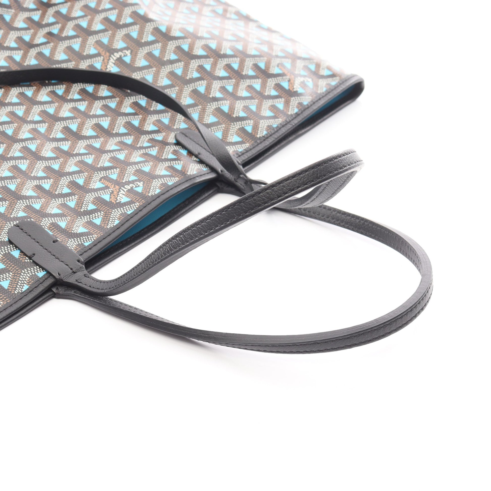 サンルイPM ハンドバッグ トートバッグ コーティングキャンバス レザー ブルー ブラック ブラウン ゴヤール バッグ GOYARD