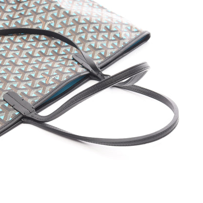 サンルイPM ハンドバッグ トートバッグ コーティングキャンバス レザー ブルー ブラック ブラウン ゴヤール バッグ GOYARD