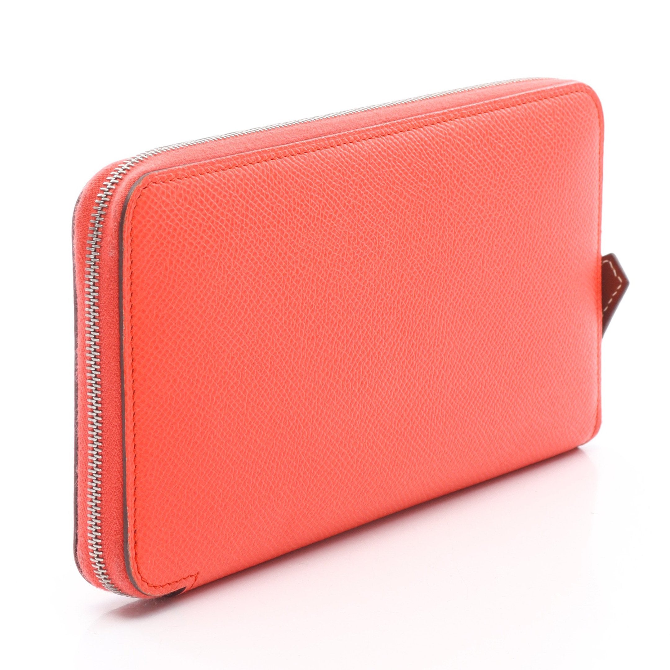 ❤未使用品❤アザップミニ シルクイン ローズテキサス ケース エルメス U アザップロング シルクイン ローズテキサス ラウンドファスナー