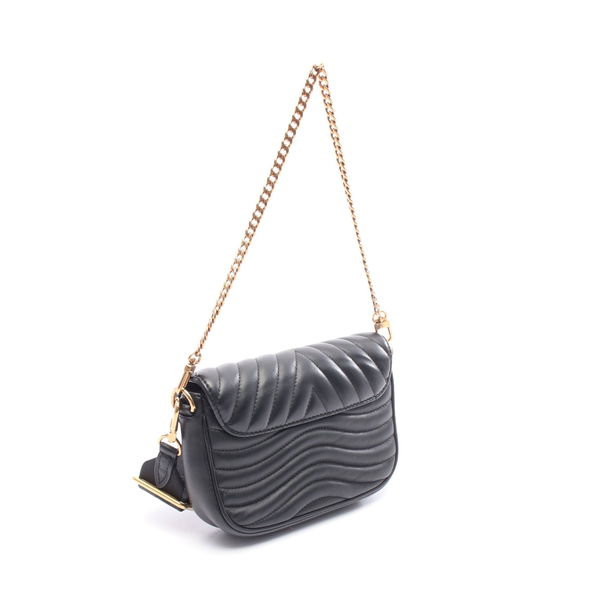 ミュルティ ポシェット ニューウェーブ ノワール ショルダーバッグ レザー ブラック 2WAY ルイヴィトン バッグ LOUIS VUITTON