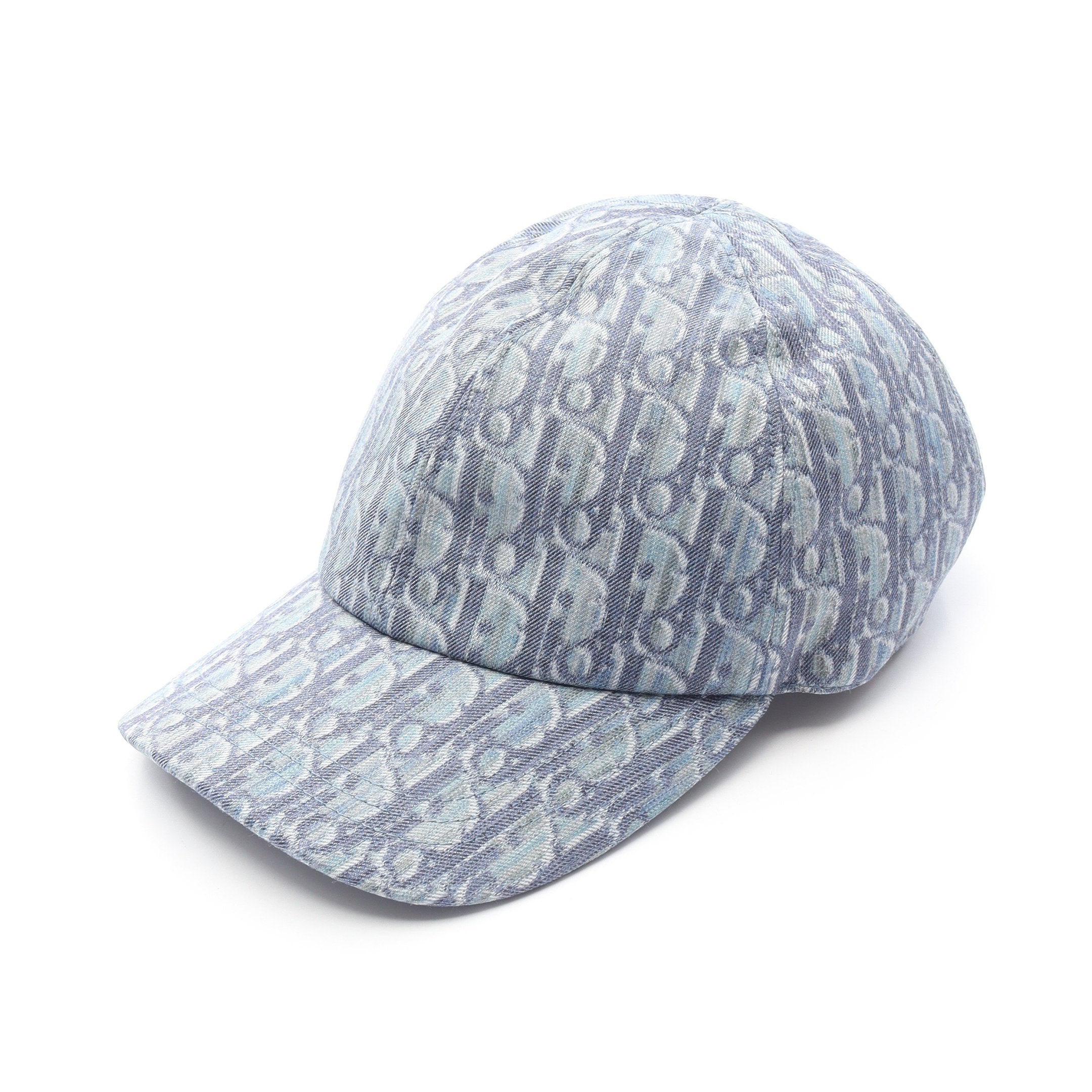 ディオールオブリーク コットンツイル キャップ キャンバス ブルー