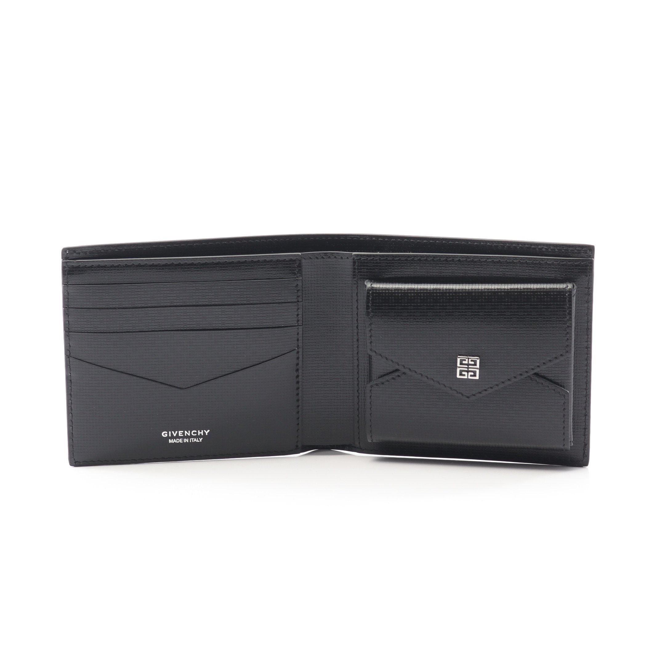 クラシック 4G ウォレット 二つ折り財布 レザー ブラック ジバンシィ