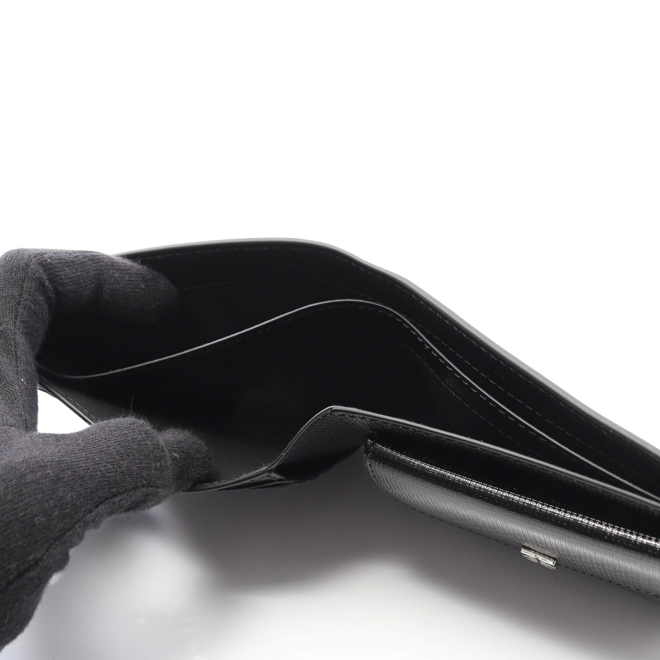 クラシック 4G ウォレット 二つ折り財布 レザー ブラック ジバンシィ