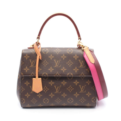 クリュニーBB モノグラム ローズ ハンドバッグ PVC レザー ブラウン 2WAY ルイヴィトン バッグ LOUIS VUITTON