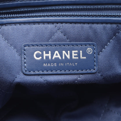 シャネル22 スモール チェーンショルダーバッグ デニム ブルー シルバー金具 シャネル バッグ CHANEL