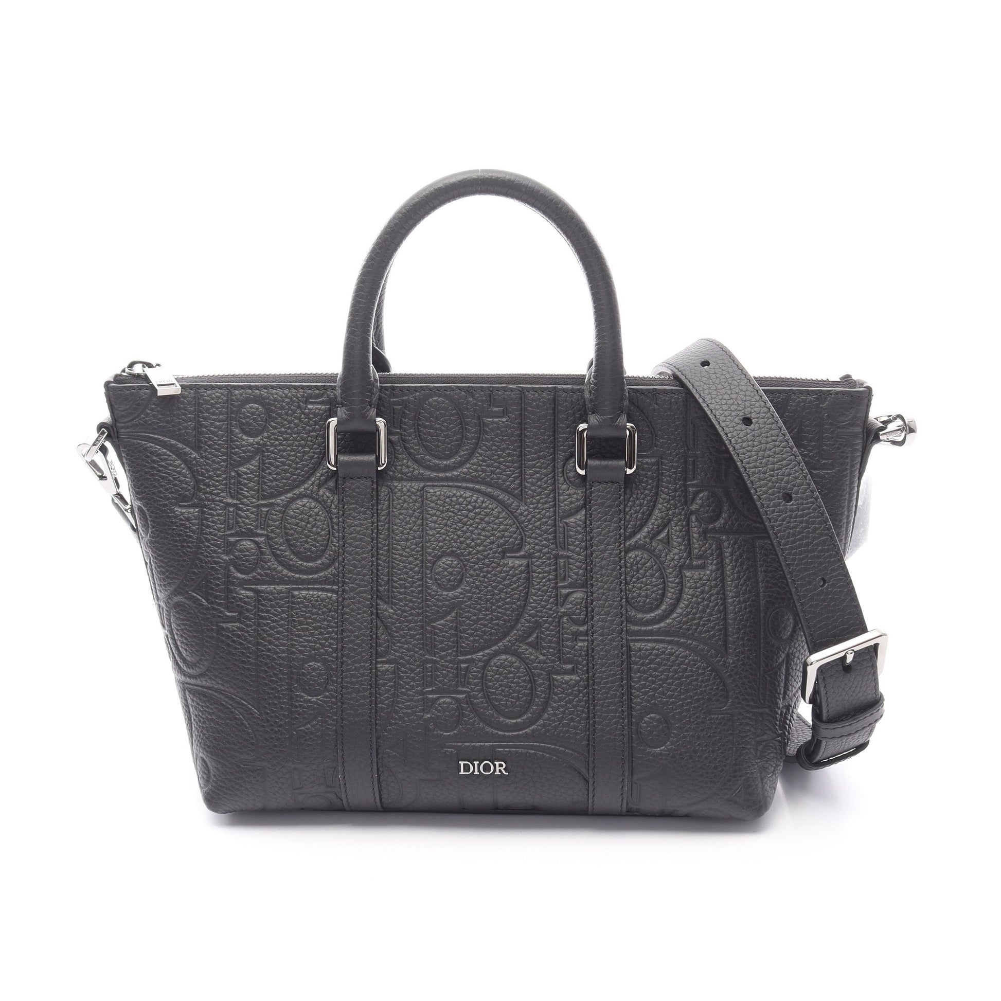 ウィークエンダーPM ハンドバッグ レザー ブラック 2WAY クリスチャンディオール バッグ Christian Dior