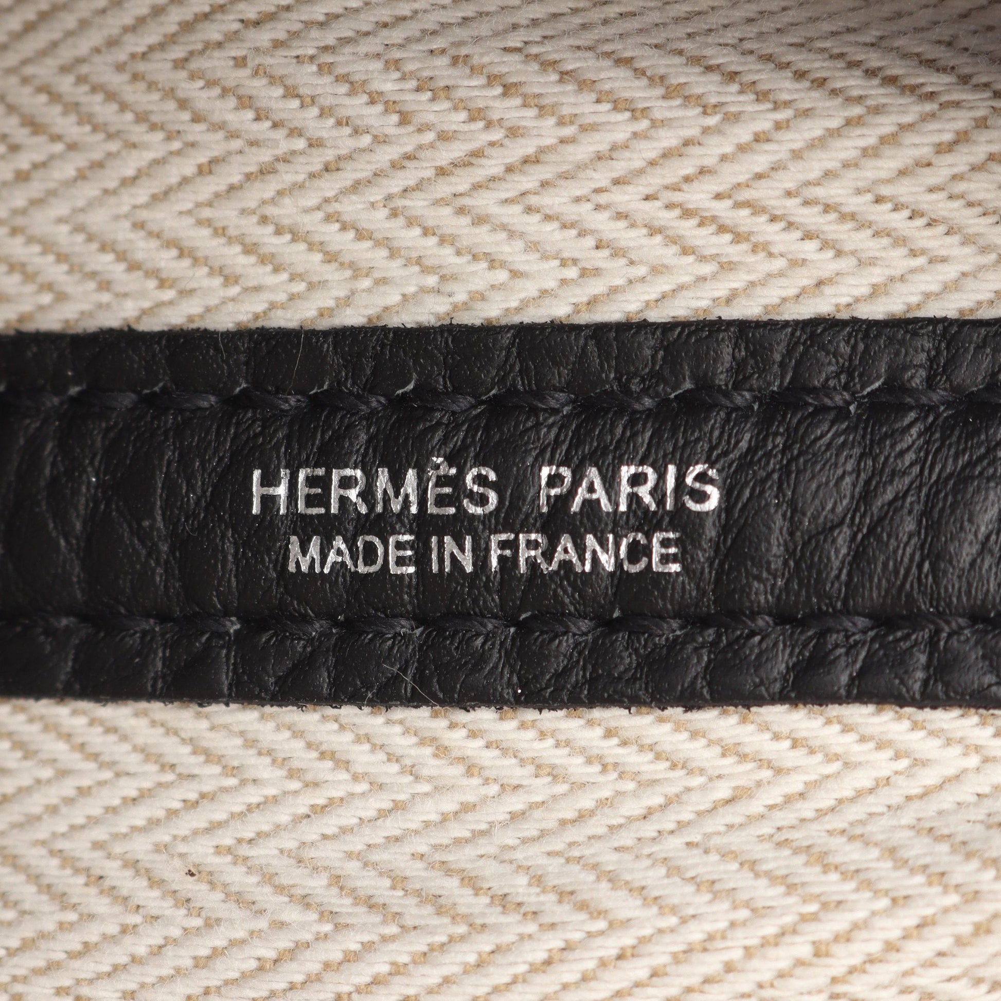 ガーデンパーティTPM ハンドバッグ トートバッグ ネゴンダ ブラック シルバー金具 W刻印 エルメス バッグ HERMES