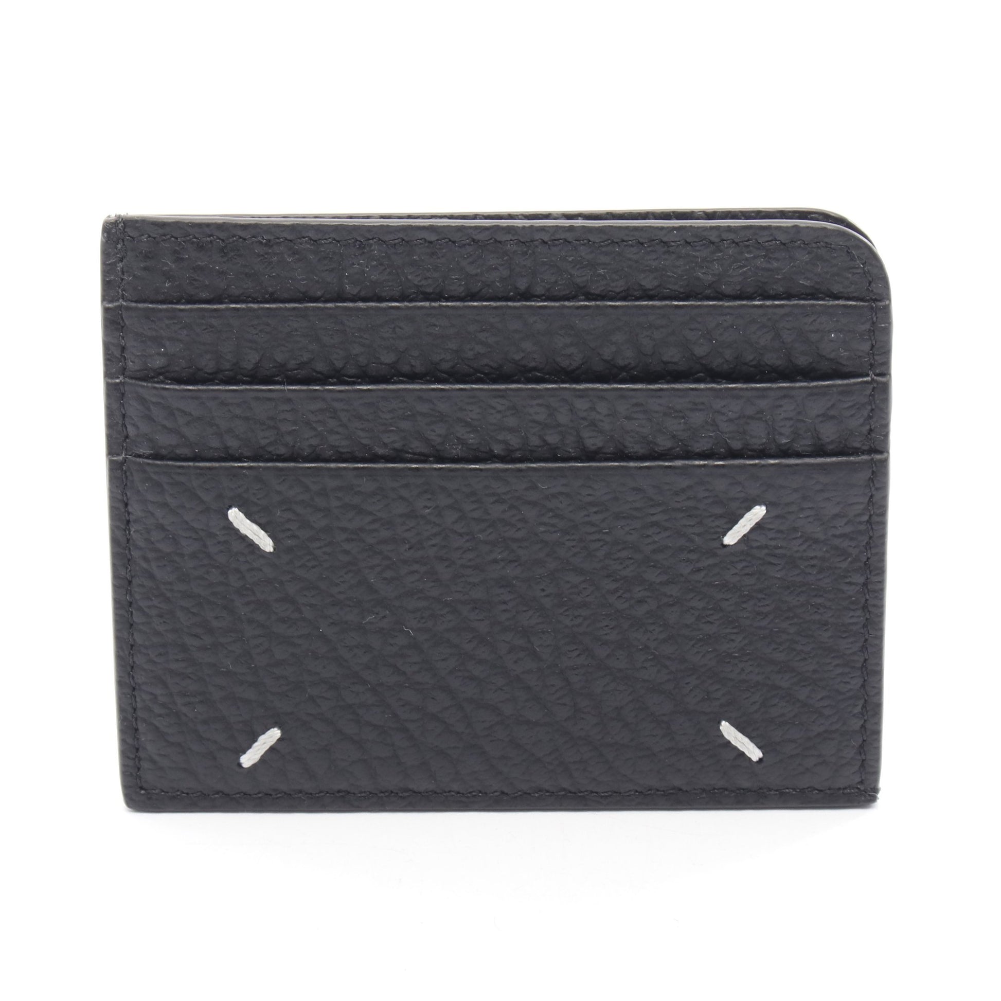 4ステッチ カードケース レザー ブラック メゾンマルジェラ – RECLO 