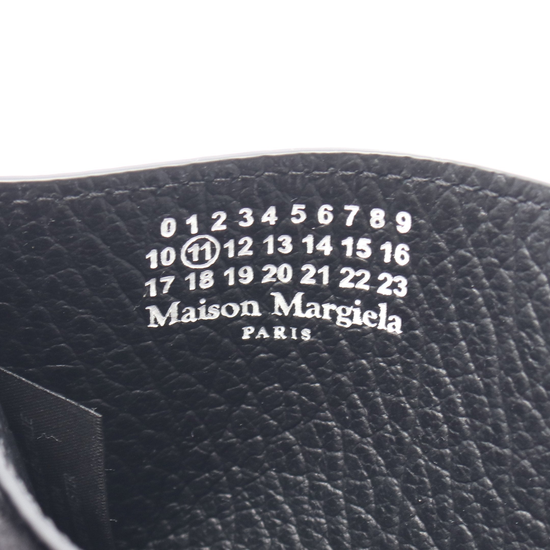 4ステッチ カードケース レザー ブラック メゾンマルジェラ – RECLO