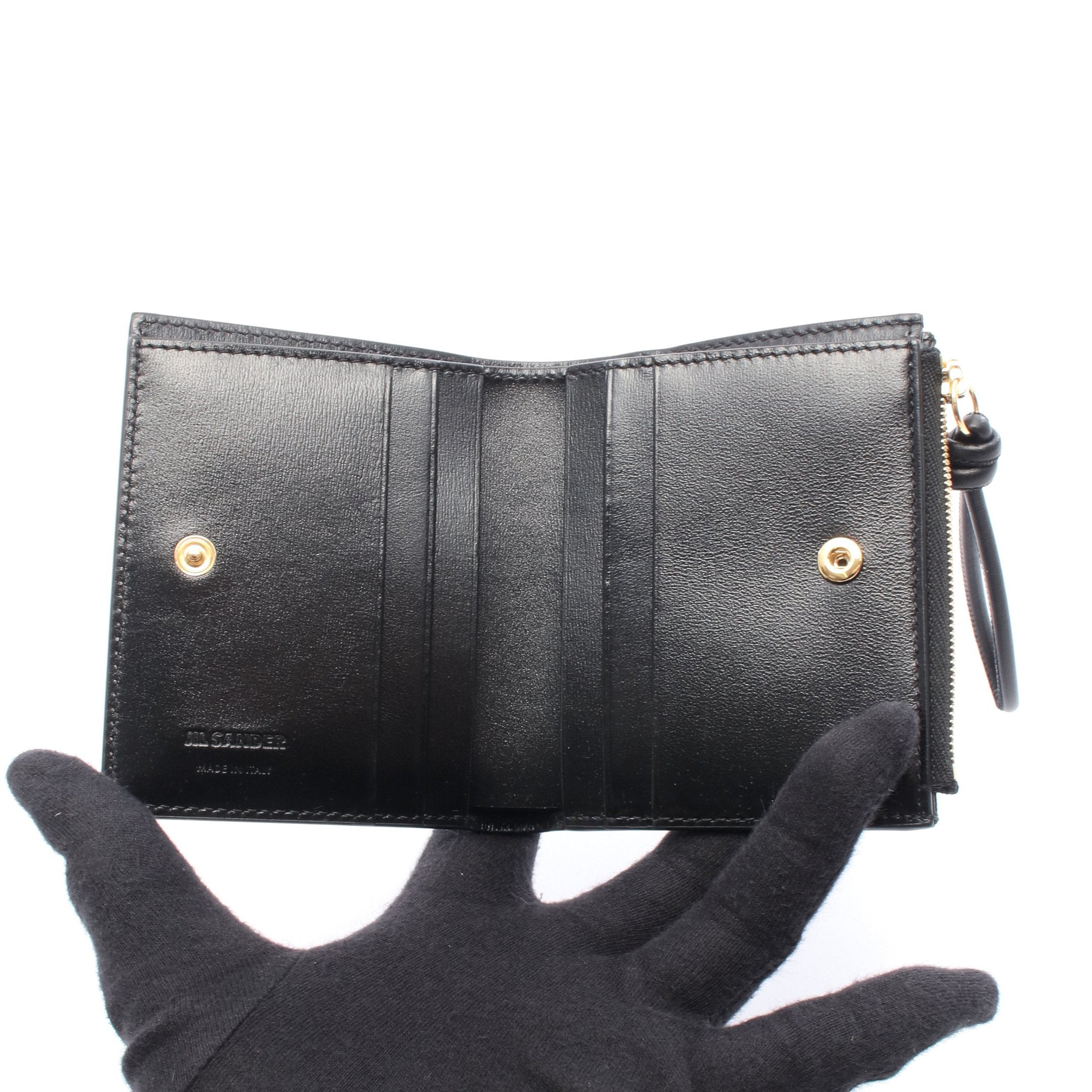 JIL SANDER ブラック 二つ折り財布 JIL SANDER ブラック 二つ折り財布