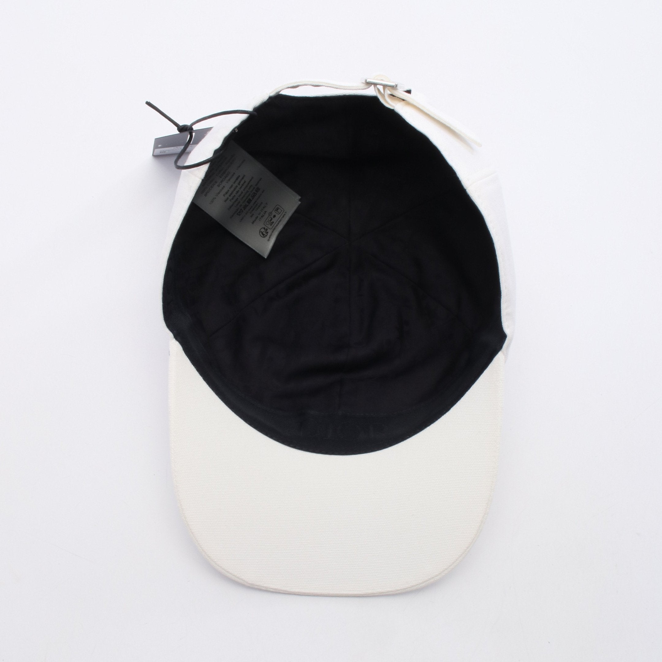 キャップ ロゴ刺繍 コットン ホワイト クリスチャンディオール – RECLO