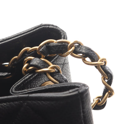 マトラッセ チェーンショルダーバッグ チェーントートバッグ キャビアスキン ブラック ゴールド金具 シャネル バッグ CHANEL