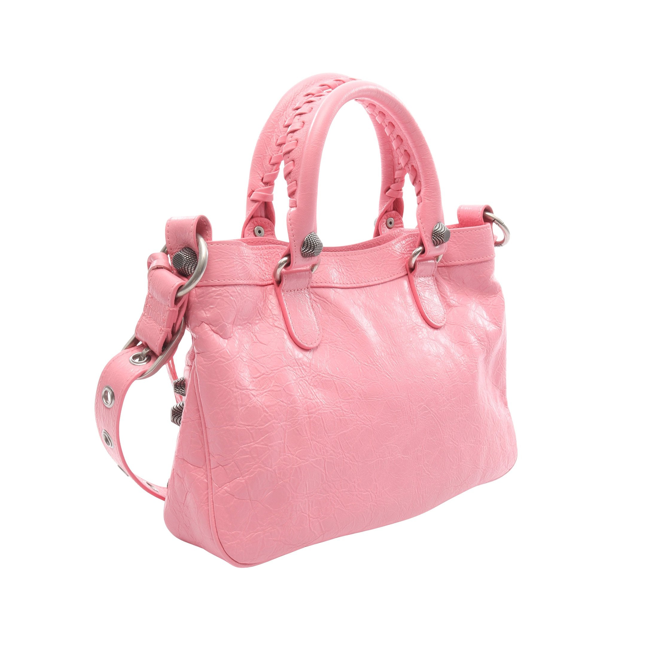 Neo Cagole Tote M ハンドバッグ レザー ピンク 2WAY バレンシアガ – RECLO