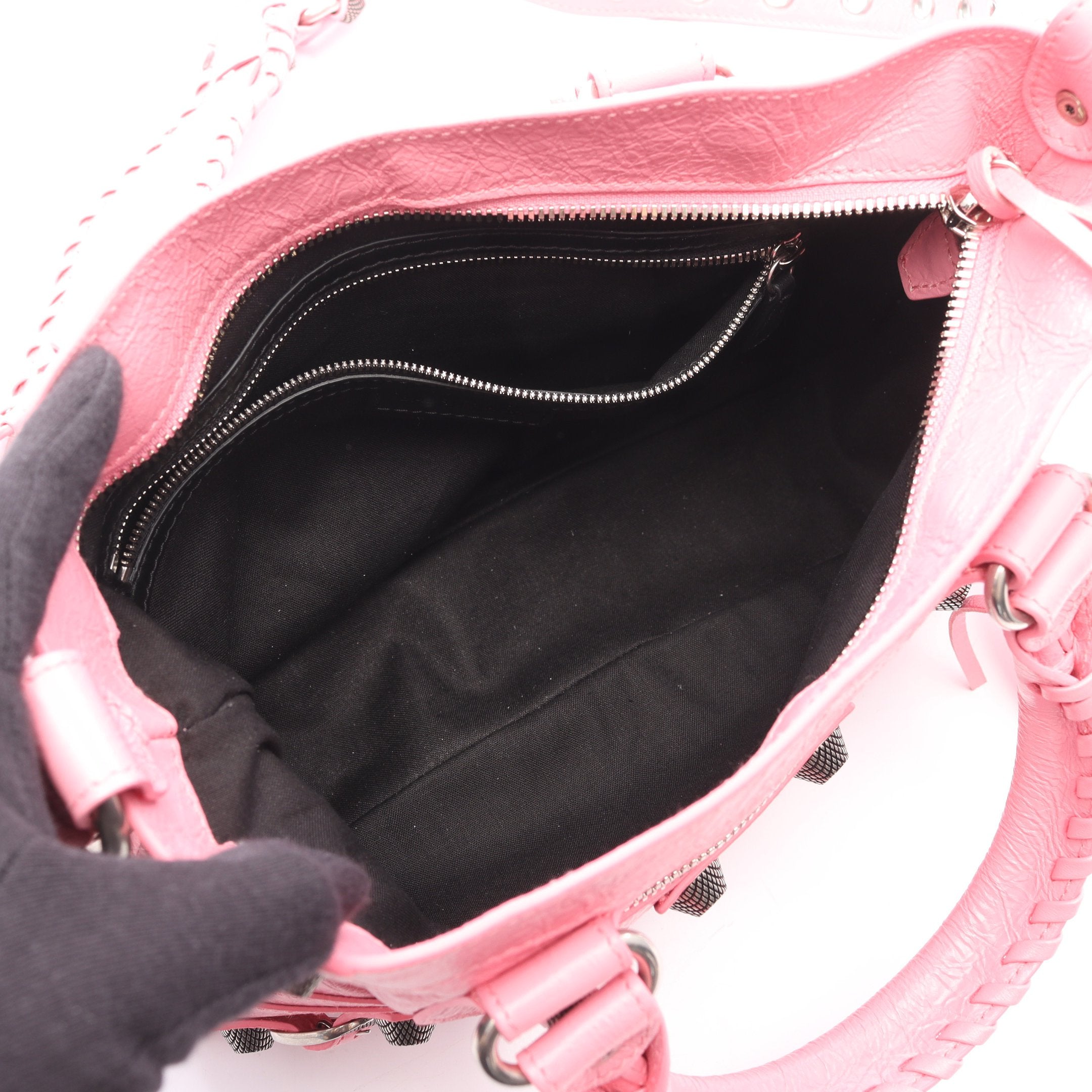 Neo Cagole Tote M ハンドバッグ レザー ピンク 2WAY バレンシアガ – RECLO