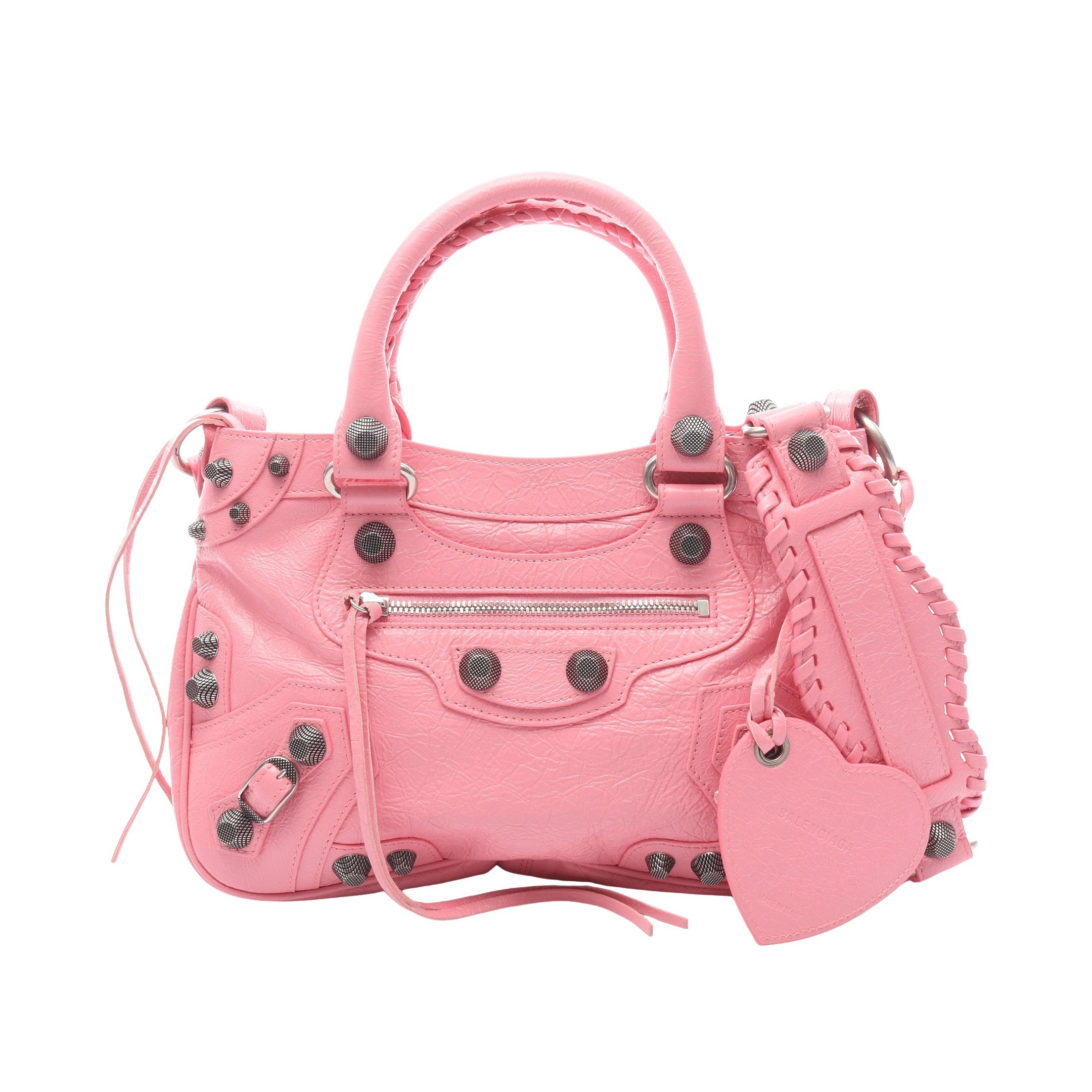 Neo Cagole Tote M ハンドバッグ レザー ピンク 2WAY バレンシアガ – RECLO