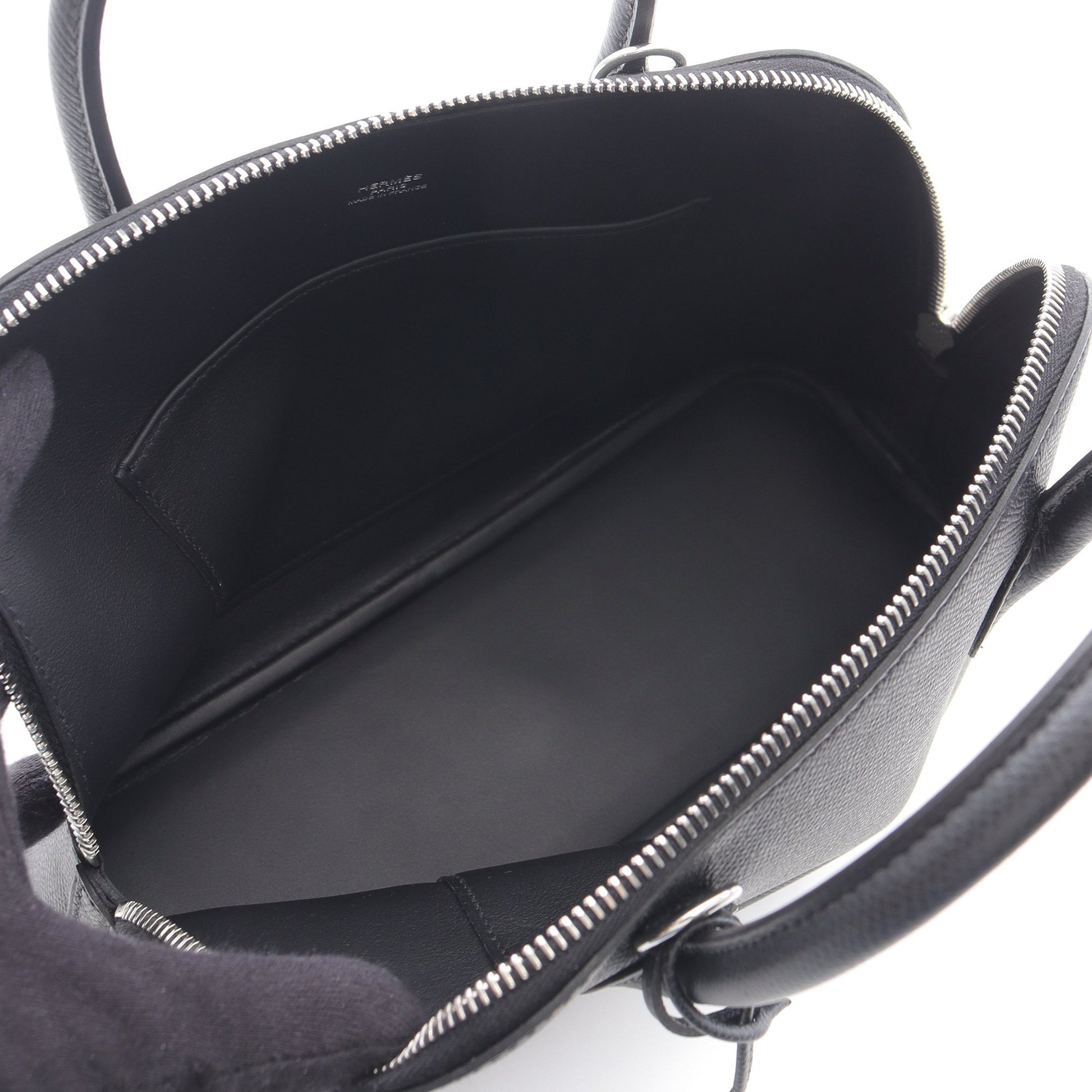 ボリード1923 25 ハンドバッグ ヴォーエプソン ブラック シルバー金具 2WAY K刻印 エルメス バッグ HERMES