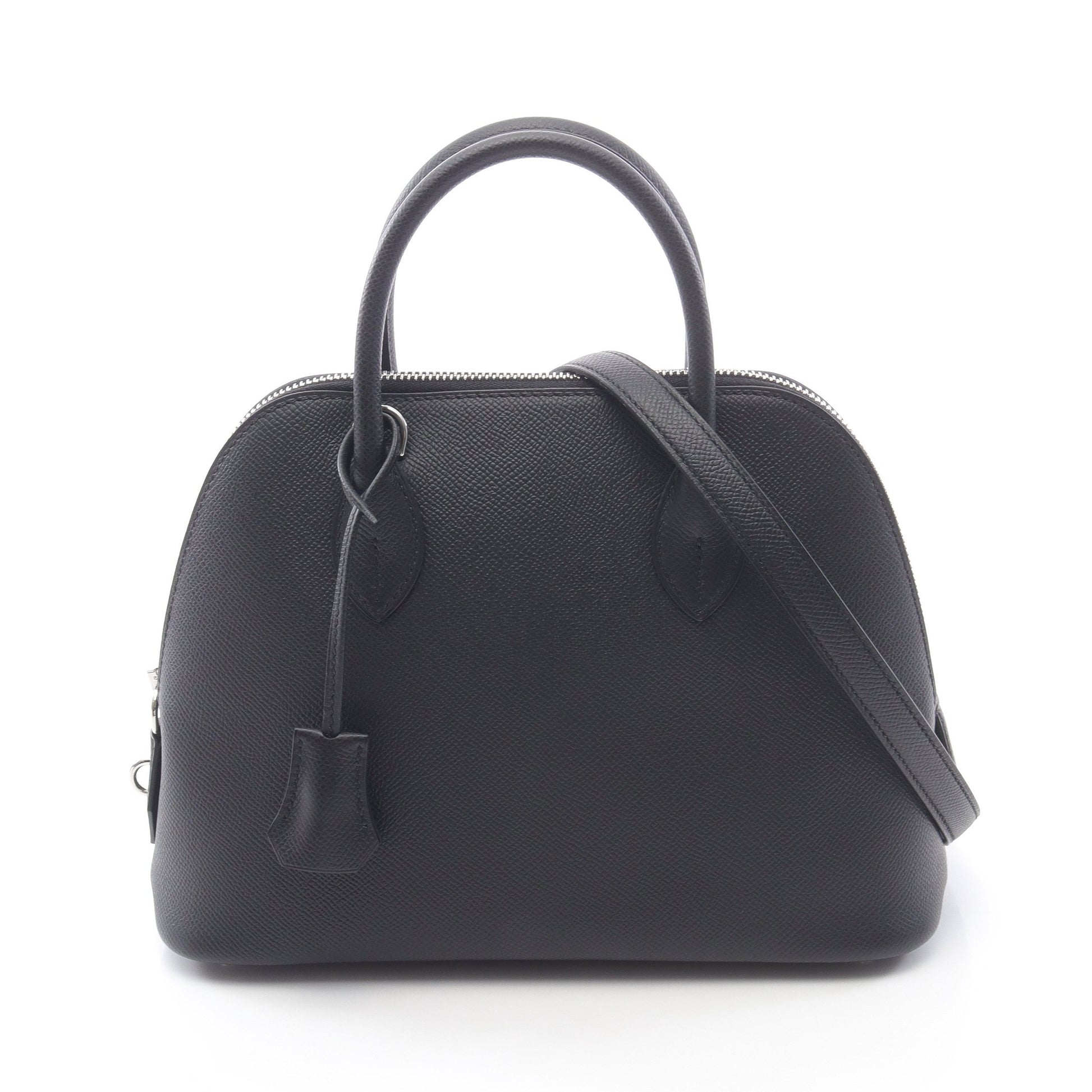 ボリード1923 25 ハンドバッグ ヴォーエプソン ブラック シルバー金具 2WAY K刻印 エルメス バッグ HERMES