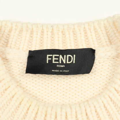 ロゴ ニット ウール アイボリー フェンディ トップス FENDI