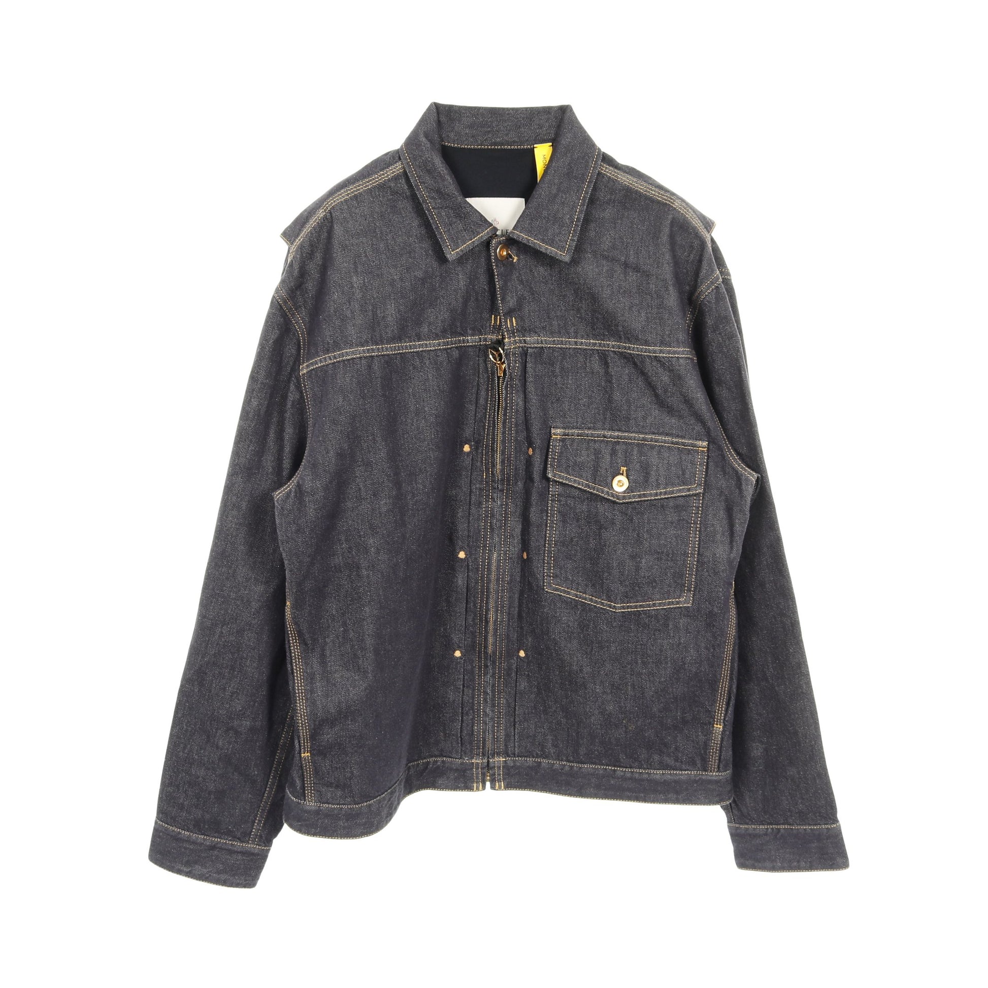 GENIUS 3 × NIGO × Mercedes-Benz NEPIT ジップアップ デニムジャケット コットン ネイビー モンクレール アウター MONCLER