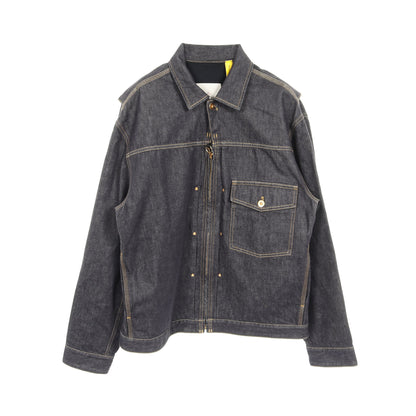 GENIUS 3 × NIGO × Mercedes-Benz NEPIT ジップアップ デニムジャケット コットン ネイビー モンクレール アウター MONCLER