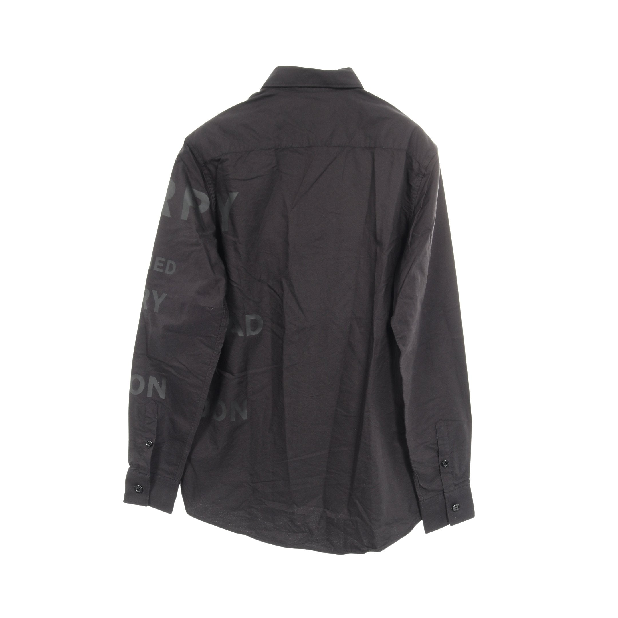 BURBERRY バーバリー ホースフェリー シャツ ワンピース ブラック 8Y BURBERRY (バーバリー) ホースフェリープリント コットン オーバー