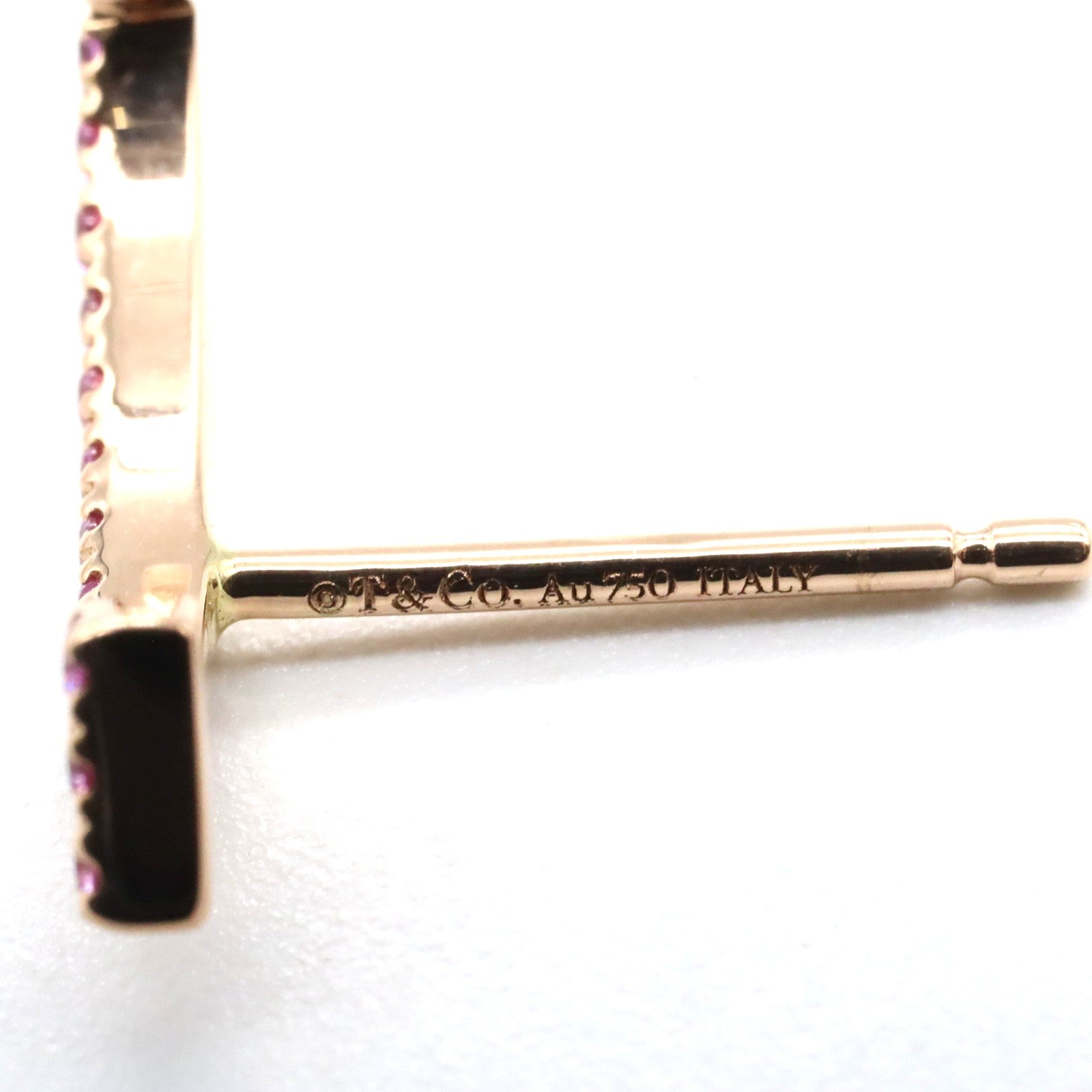 Tスマイルミニ ピンクサファイア ピアス ピアス K18PG（ピンクゴールド