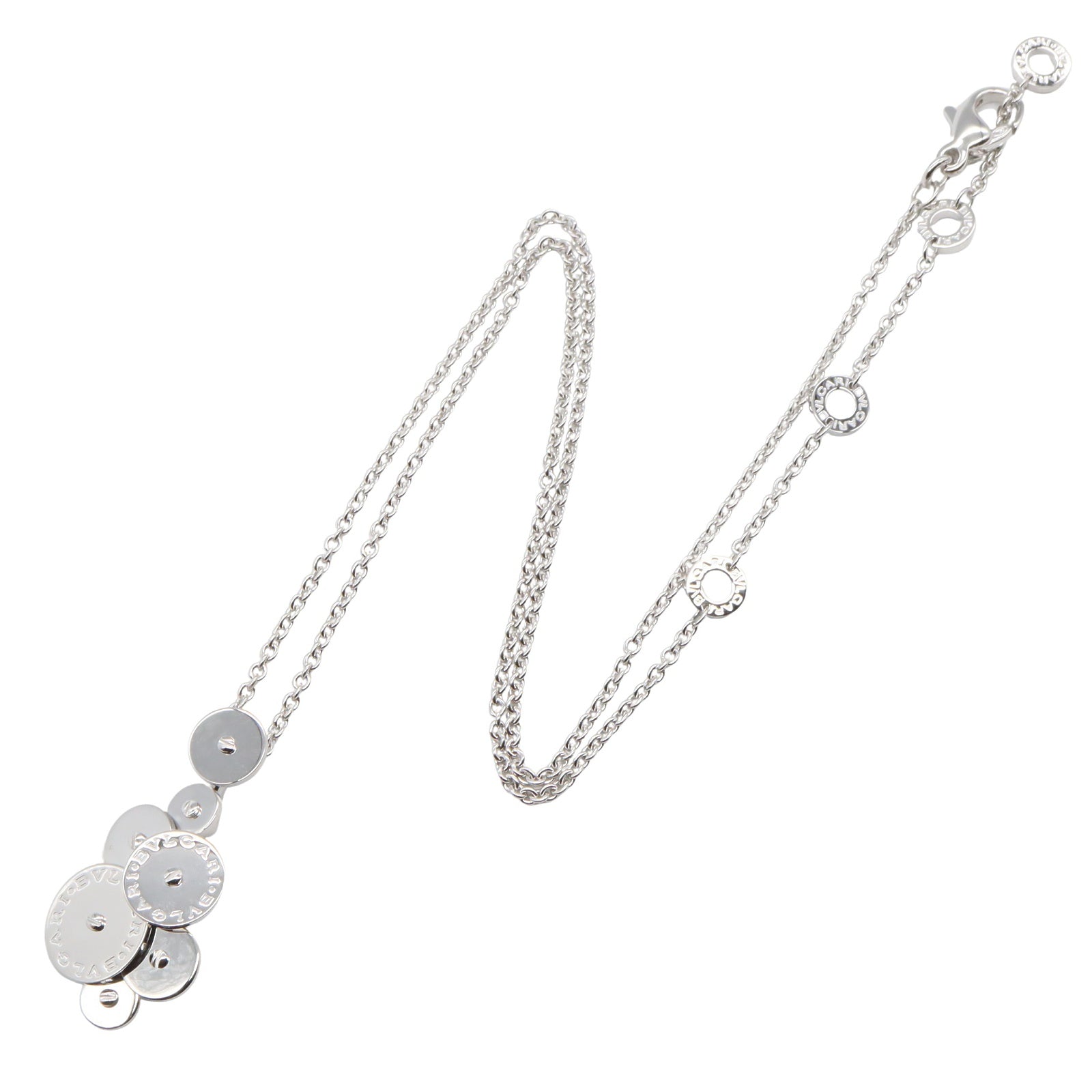 チクラディ ネックレス ネックレス K18WG（ホワイトゴールド） シルバー ブルガリ アクセサリー BVLGARI