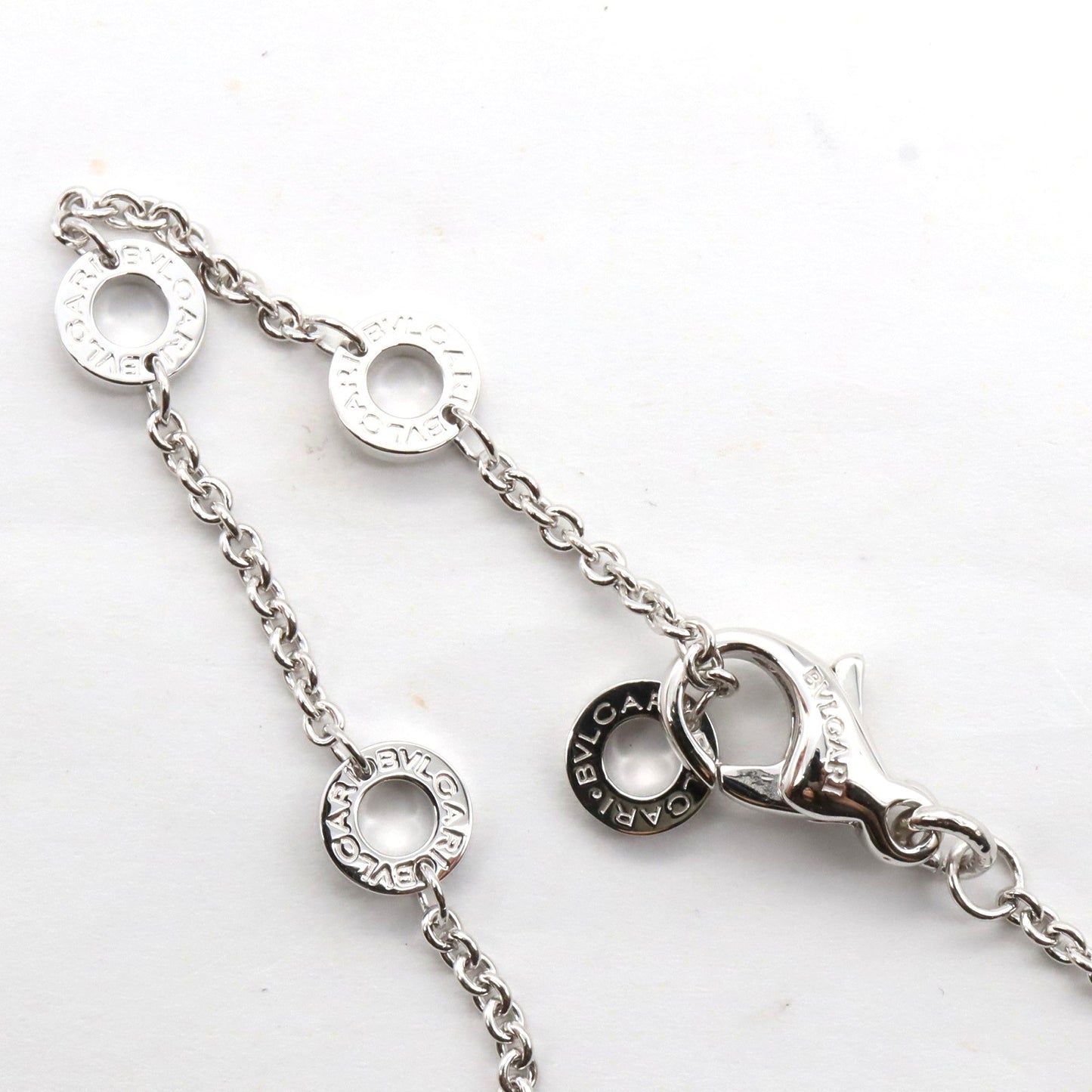チクラディ ネックレス ネックレス K18WG（ホワイトゴールド） シルバー ブルガリ アクセサリー BVLGARI