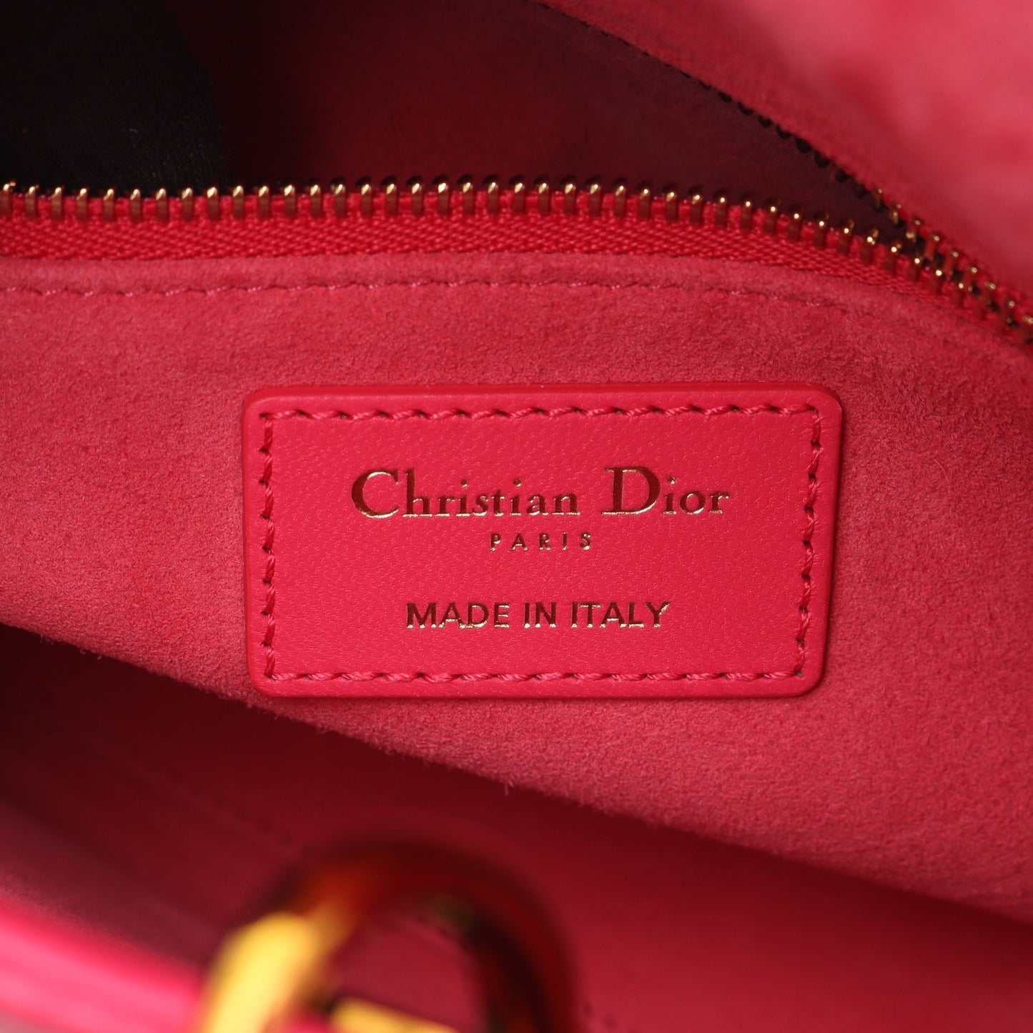 レディディオール スモール カナージュ ハンドバッグ レザー ピンクパープル 2WAY クリスチャンディオール バッグ Christian Dior