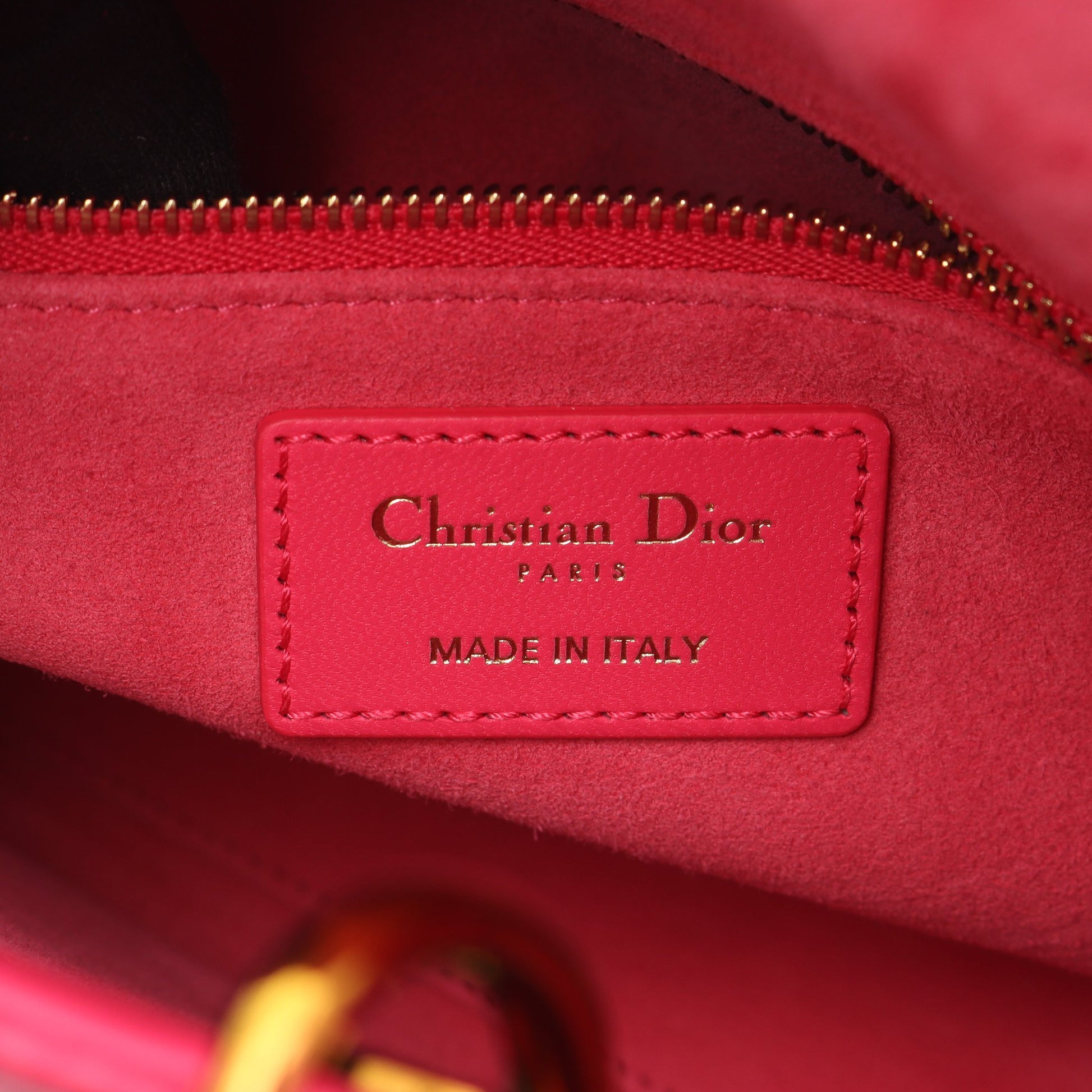 レディディオール スモール カナージュ ハンドバッグ レザー ピンクパープル 2WAY クリスチャンディオール バッグ Christian Dior