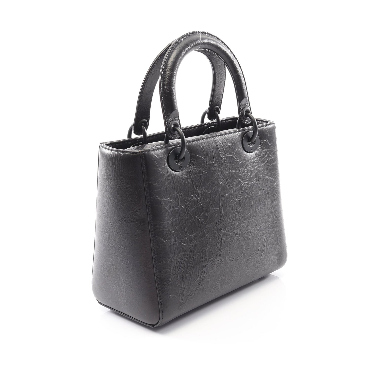 LADY DIOR レディディオール ハンドバッグ レザー ブラック 2WAY クリスチャンディオール バッグ Christian Dior