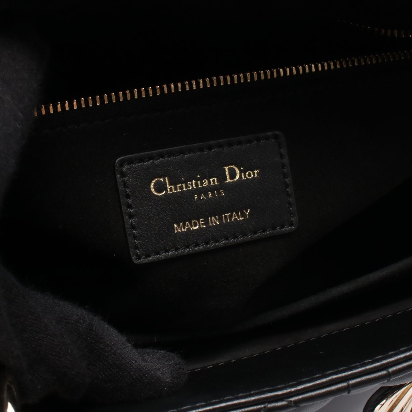 LADY DIOR レディディオール カナージュ ハンドバッグ レザー ブラック 2WAY クリスチャンディオール バッグ Christian Dior